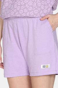 Zivame 2 Mile Fashion Knit Cotton Loungewear Set - Orchid Bloom — thumbnail 7